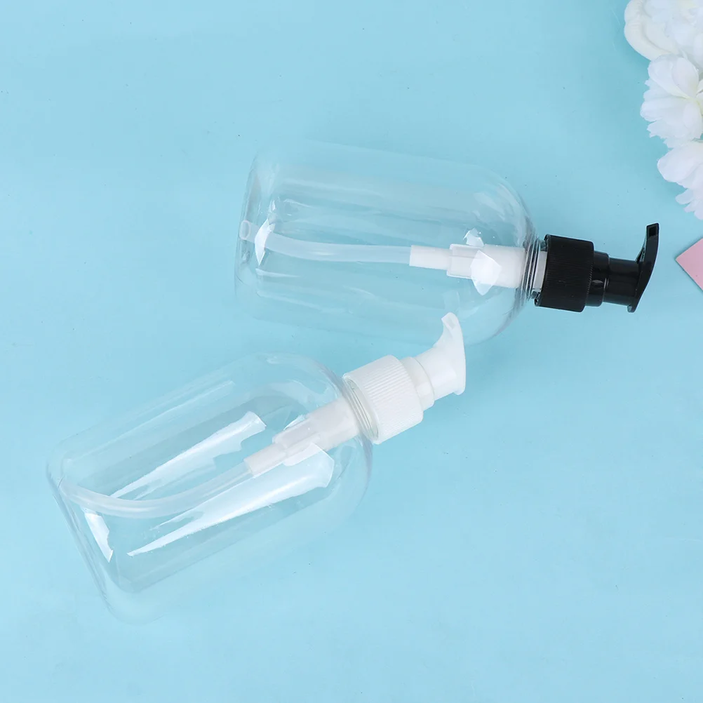 

6pcs 350Ml Refillable Travel Toiletry Bottles Set Empty Shampoo Container For Liquid Soap Lotion Cream Portable Bathroom