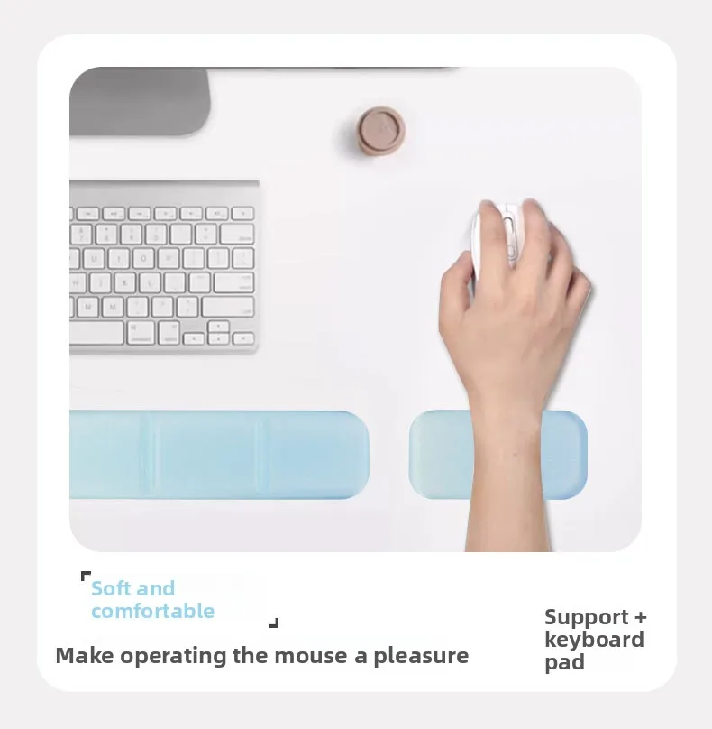 Handgelenkauflage-Mauspad-Set Schaumstoff-Tastaturunterlage Ergonomische Schreibtischunterlage für Büro und Gaming 6 Musteroptionen – Detail 7