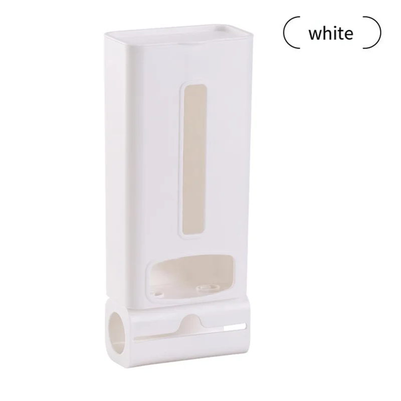 A36T-2 In 1 Shopping Bag Rack - Wall Mounted Organizer And Trash Bag Dispenser For Kitchen Storage