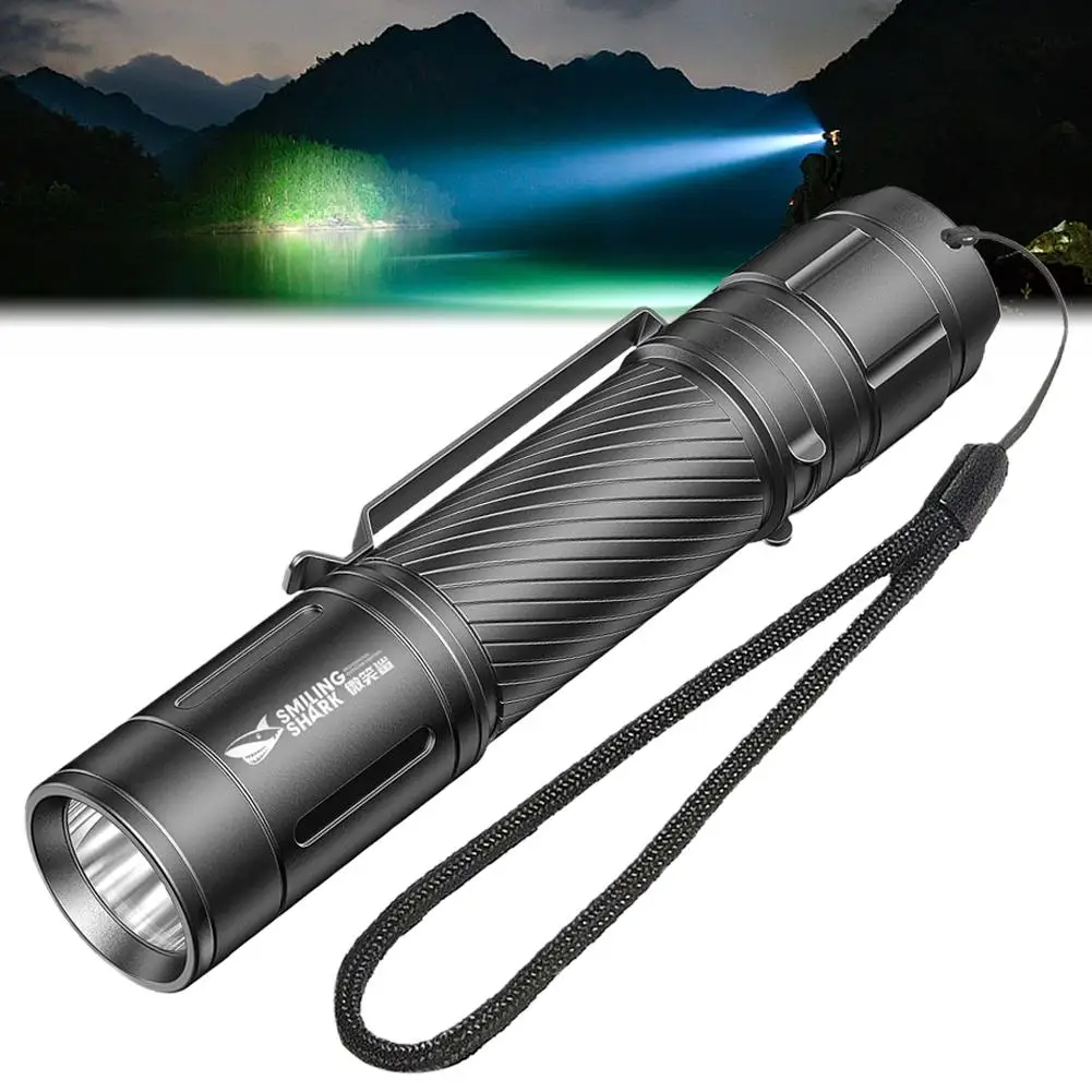 Outdoor Mini High Brightness Flashlight Long Lasting Fast Function USB Charging Adjustment Multi Gear L4C9