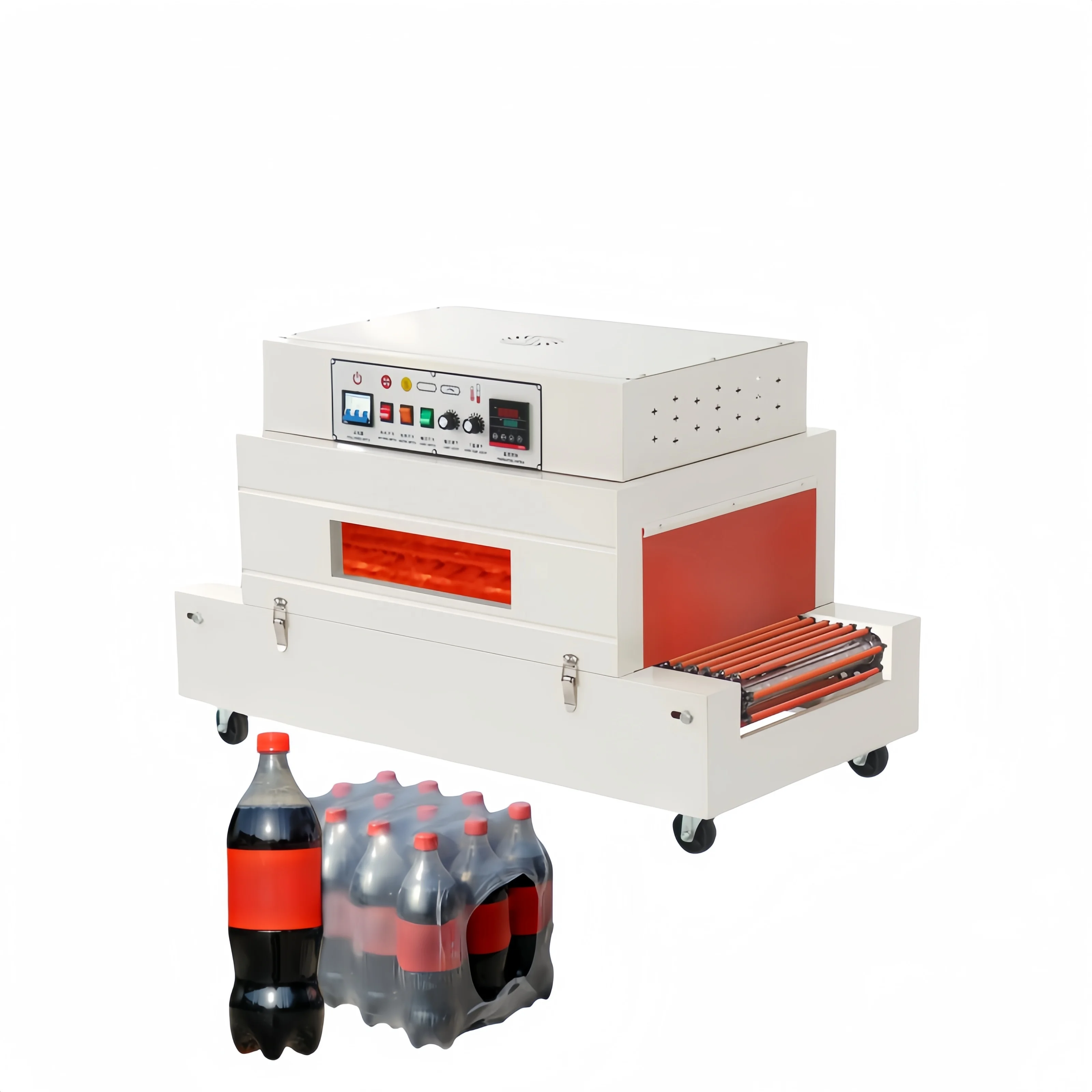 Automatic polyethylene bottle hot tunnel shrink packaging machine water bottle shrink packaging machine