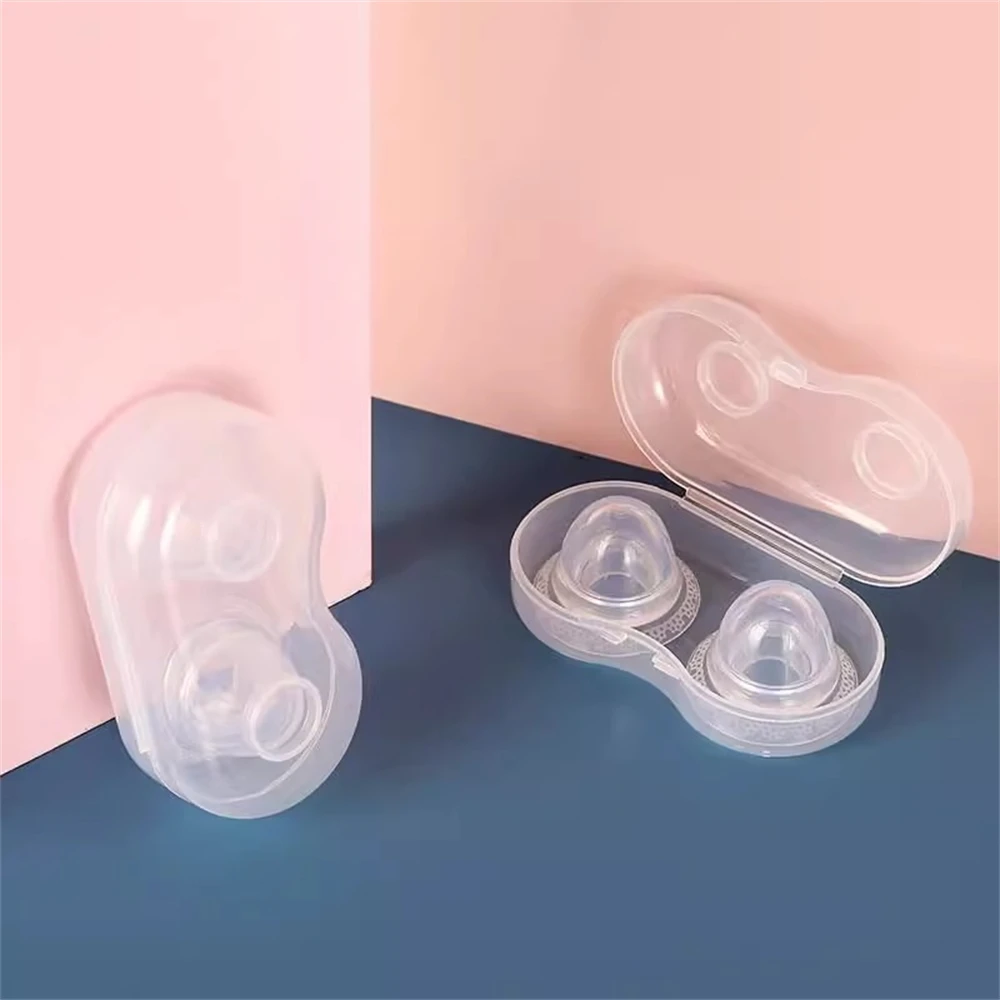 2pcs Silicone Nipple Aspirator Retraction Pump Sucker Teat Massager Corrector Portable Women Nipple Orthotics Mum Care