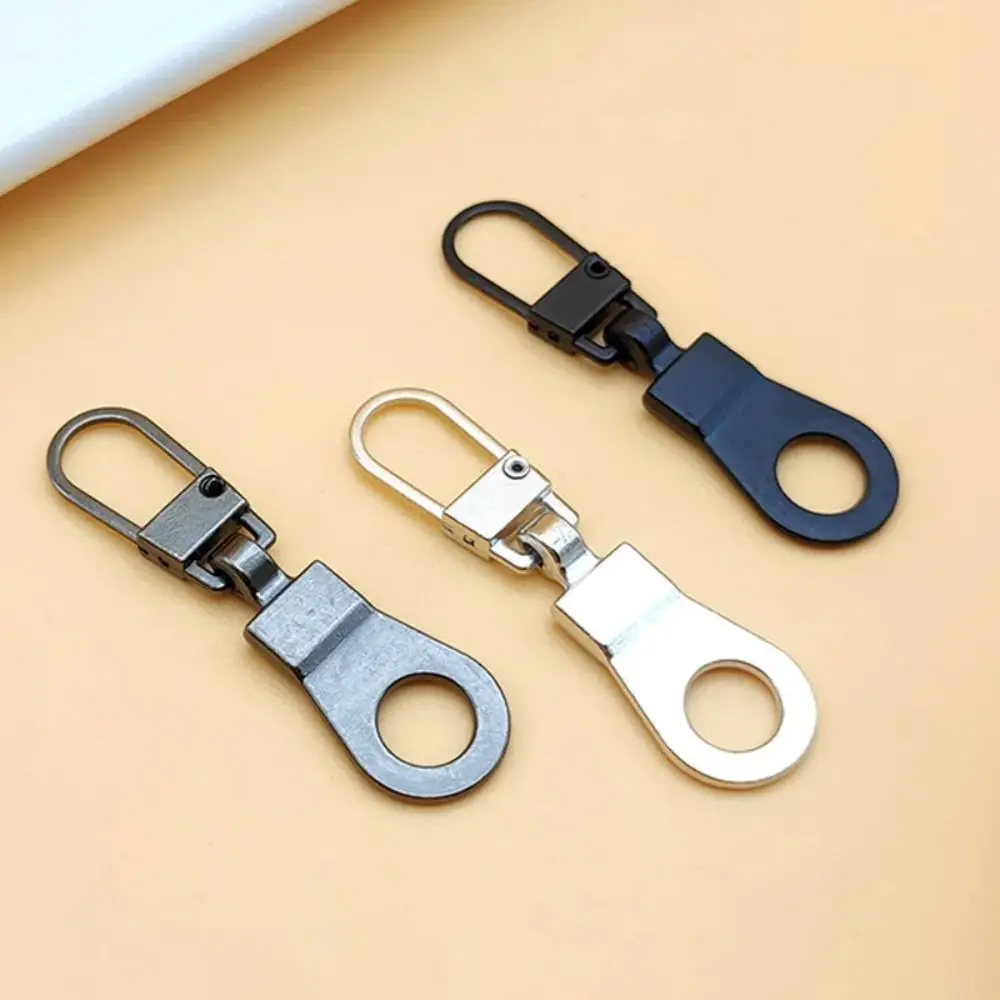 5PCS Replacement Metal Zip DIY Sewing Zipper Sliders Head Zipper Head Backpacks Purses Repair Detachable Replacement Tab Zipper