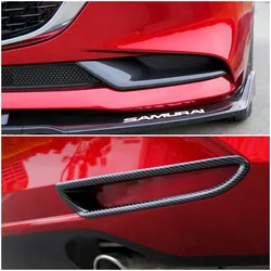 For Mazda 3 Axela 2019 2020 Front Rear Fog Light Frame Trims Cover Decoration Exterior ABS Chrome Car Modification