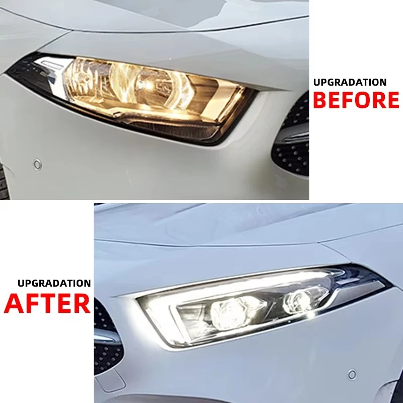 for MercedesBenz-W176 W177 a Class Front Head Light 2019 2022 A180 A200 Upgrade LED Headlight Auto Parts Head Lamp DRL