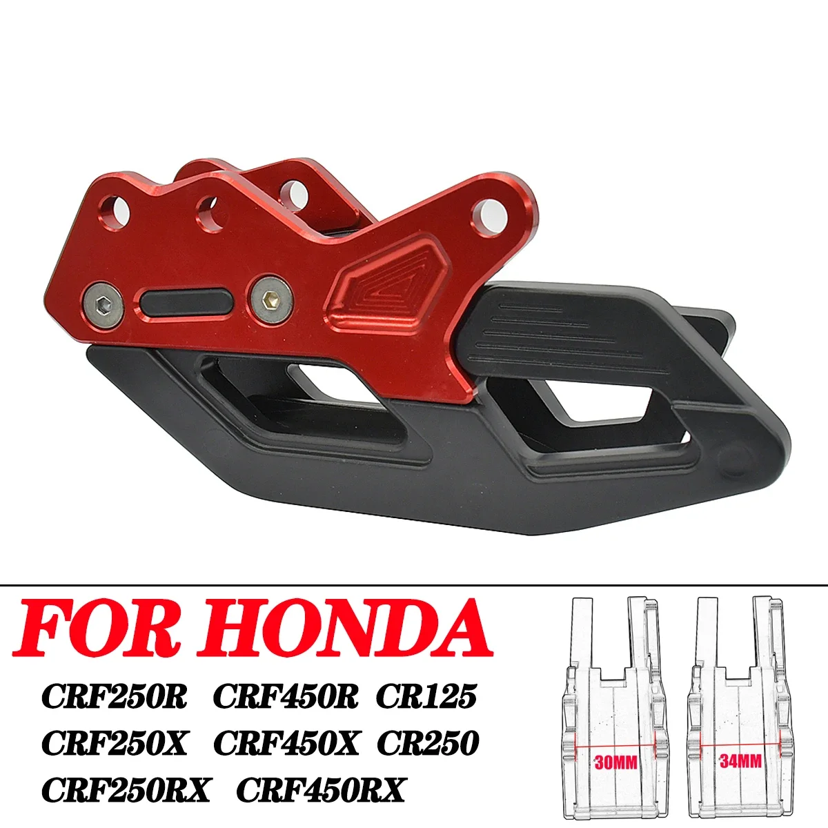 

For HONDA CR250R CR CRF CR125 CRF250 CRF250R CRF250X CRF450R CRF450X 2005-2018 Motocross CNC Chain Guard Guide Protector Parts