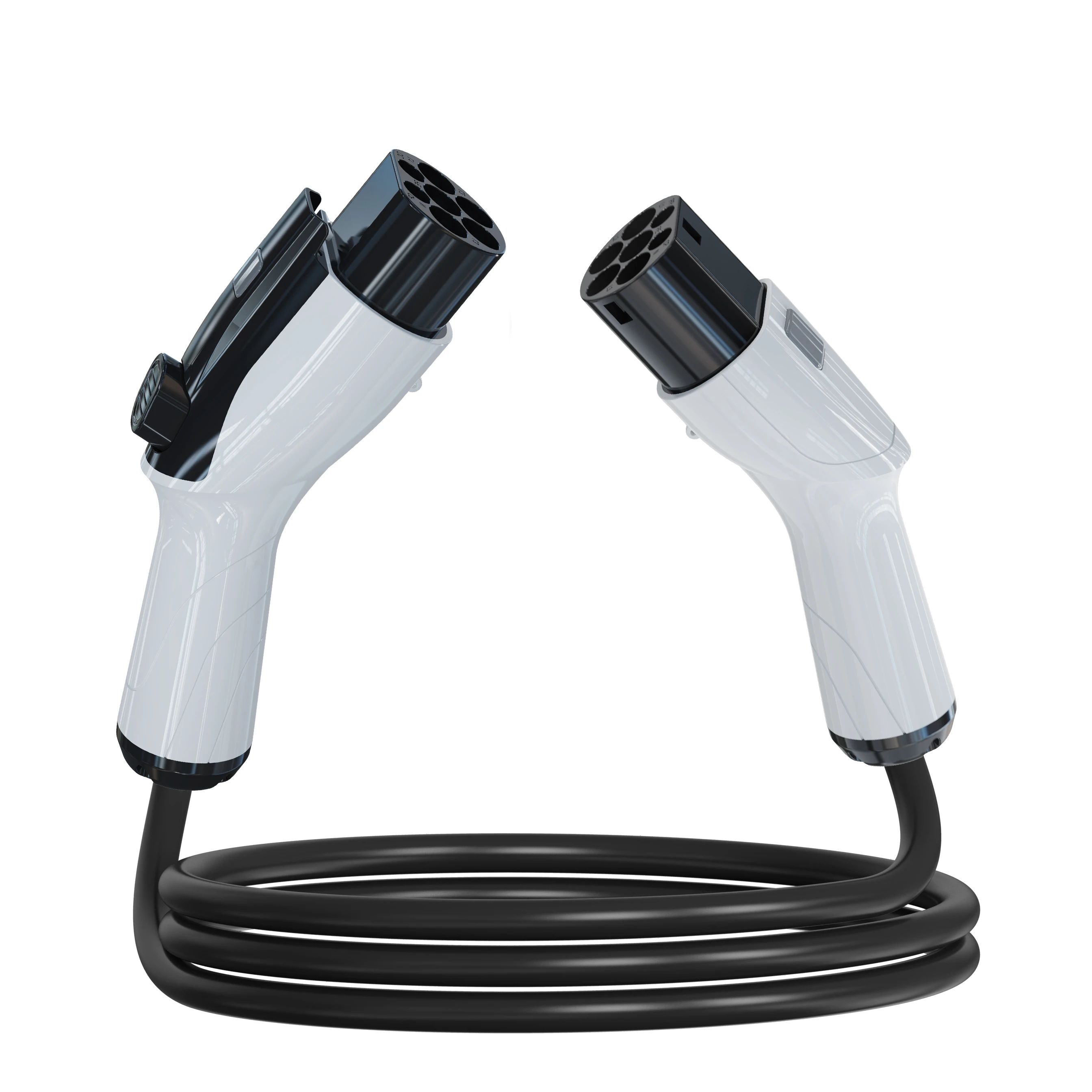 EV Charger Type 2-GB/T Dual-gun Cable Portable Single-phase Three-phase AC Charging Station 16A/32A