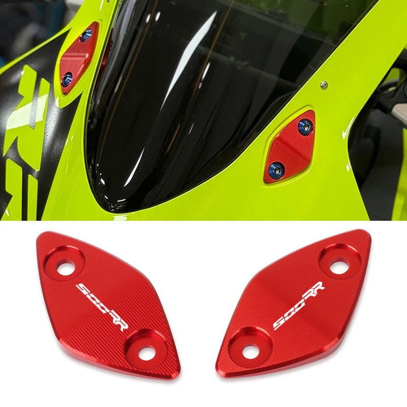 

Motorcycle CNC Rearview Mirrors Seat Decorative Cover Mirror Base Fit For ZHANGXUE ZXJC ZX 500RR ZX-500RR
