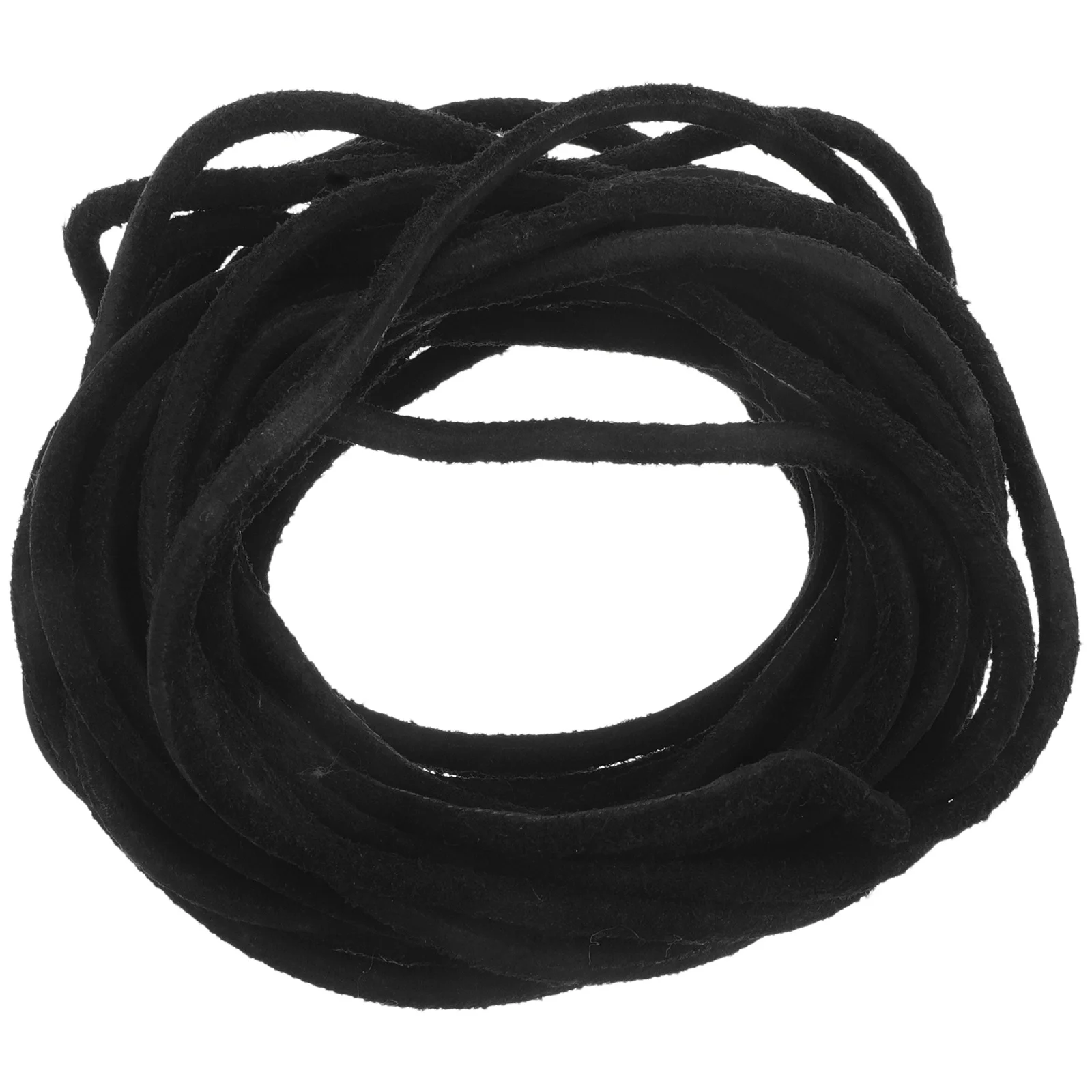 1 rollo de cordón de piel de vaca Vintage, cuerda redonda no elástica de 5m X 3mm para hacer joyería DIY, pulsera, collar, colgante artesanal