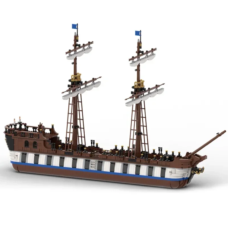 Moc Building Bricks Transport Armed Merchant Ship Model Technology Modular Ocean Ship Blocks Construstion DIY Assembly Toy Gifts