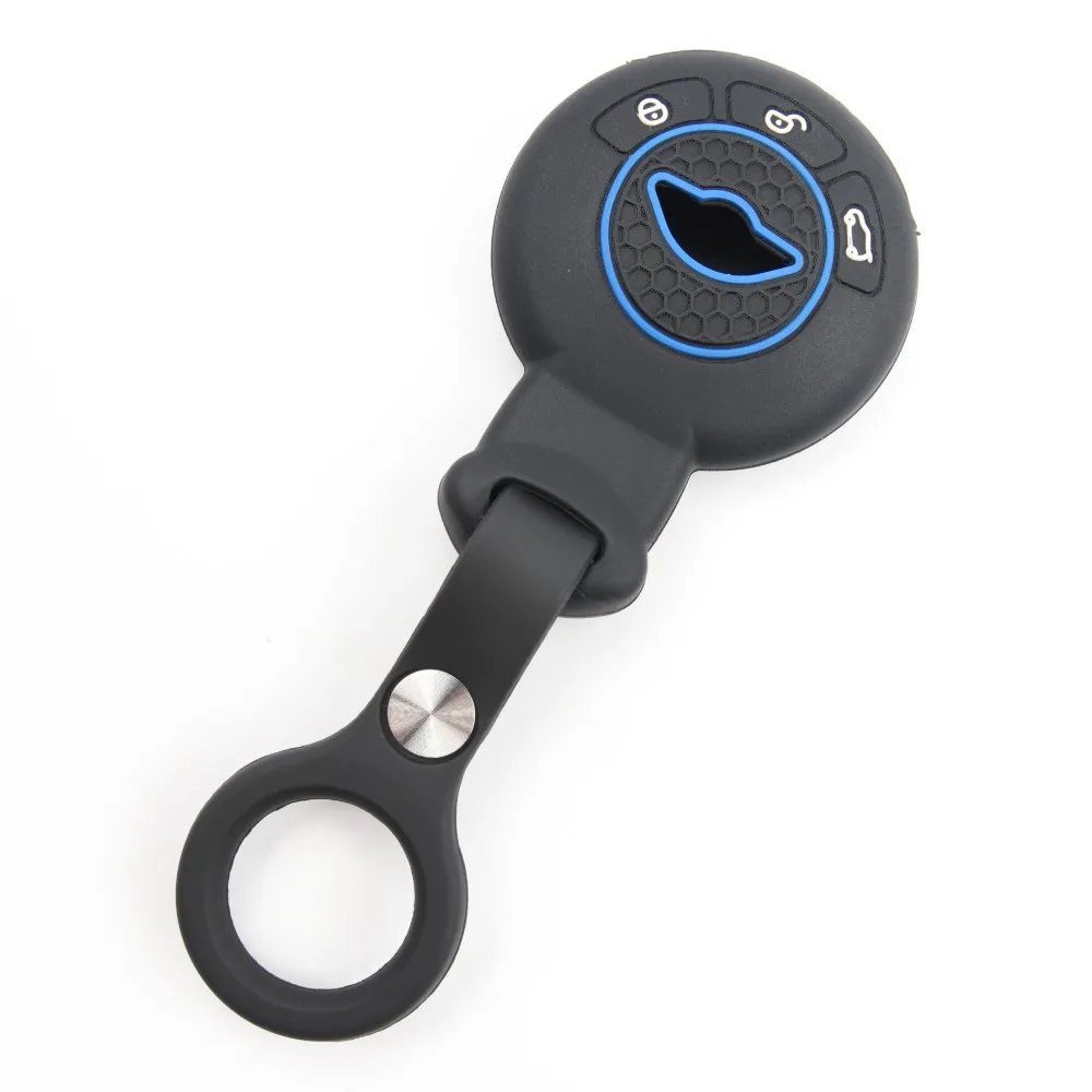 Soft Silicone Key Fob Case For BMW Mini Cooper Clubman Countryman Paceman Roadster R56 R57 CAS3 with finger holder