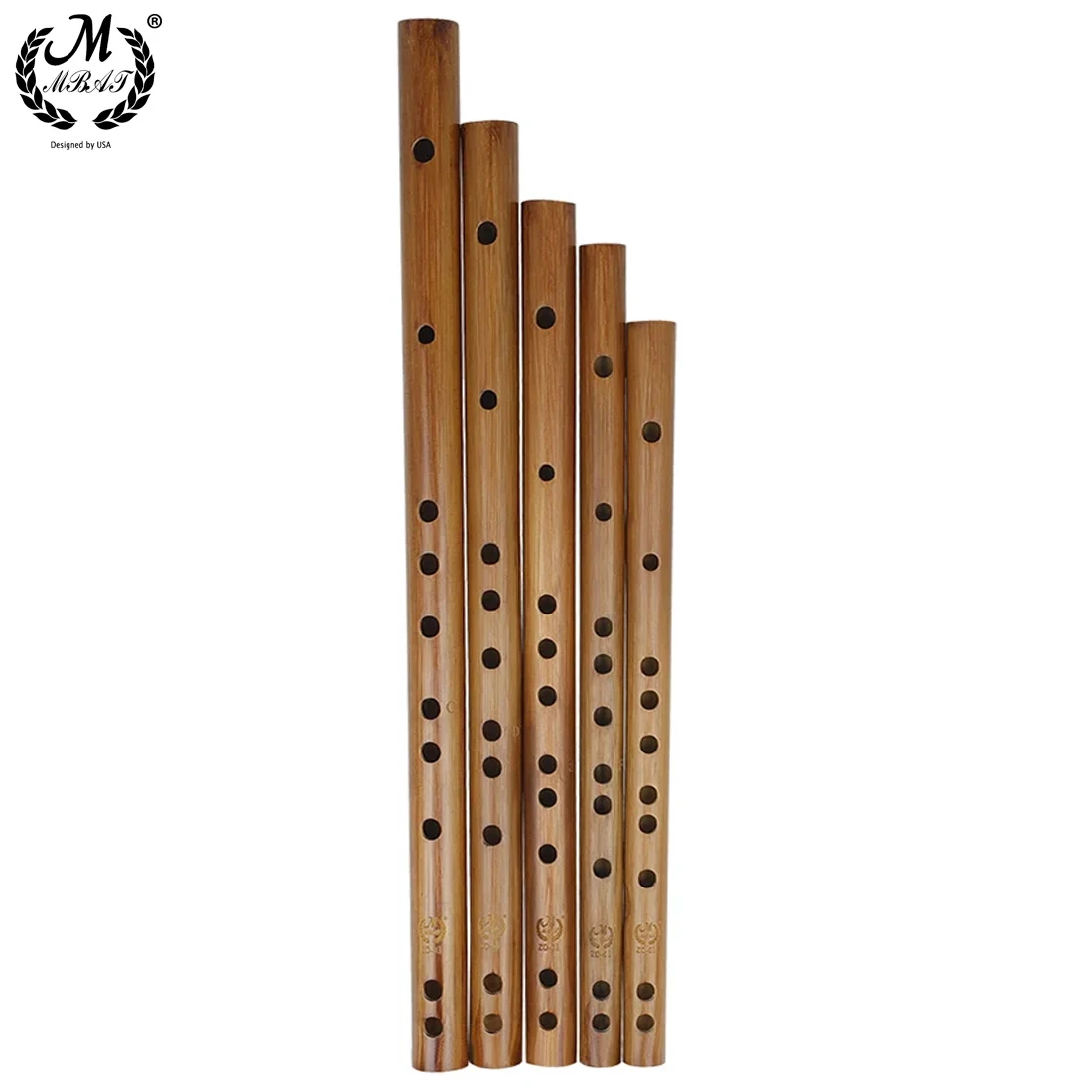 MABT 6 Holes Piccolo Bamboo with Velvet Bag Traditional Chinese Piccolo Instrument Classical Bamboo Flute C/D/E/F/G Tone