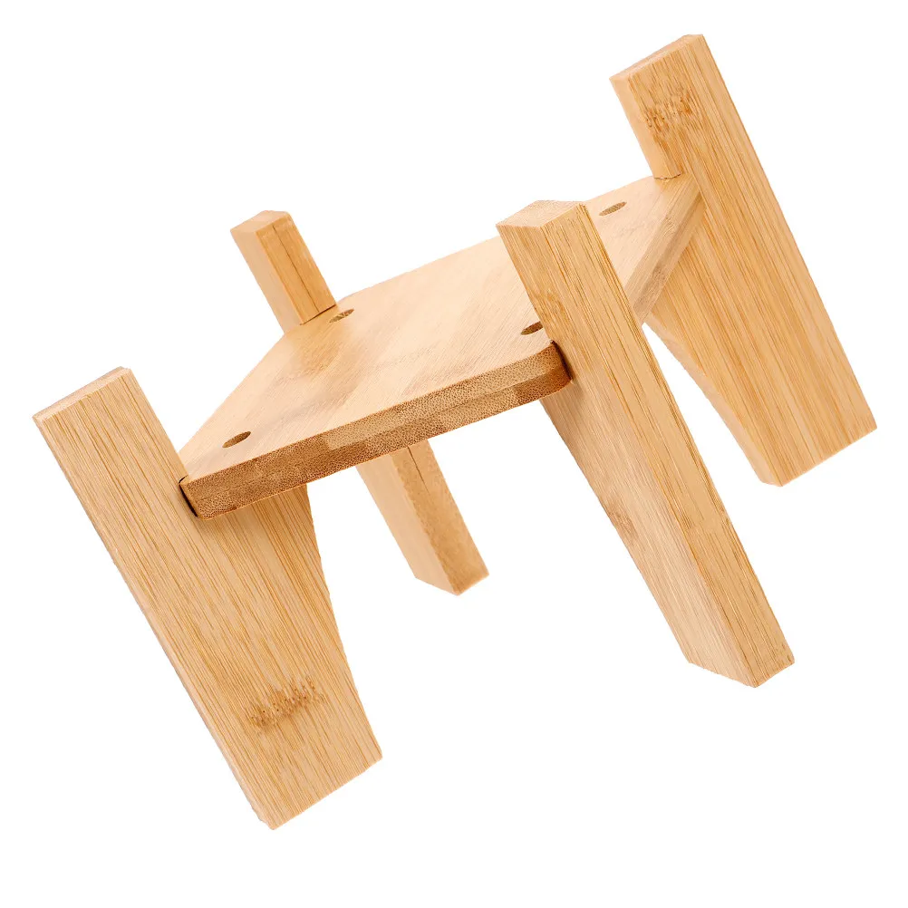 Wood Plant Stand Minimalist Cross Shape Flower Pot Holder Stable Indoor Balcony Display Rack