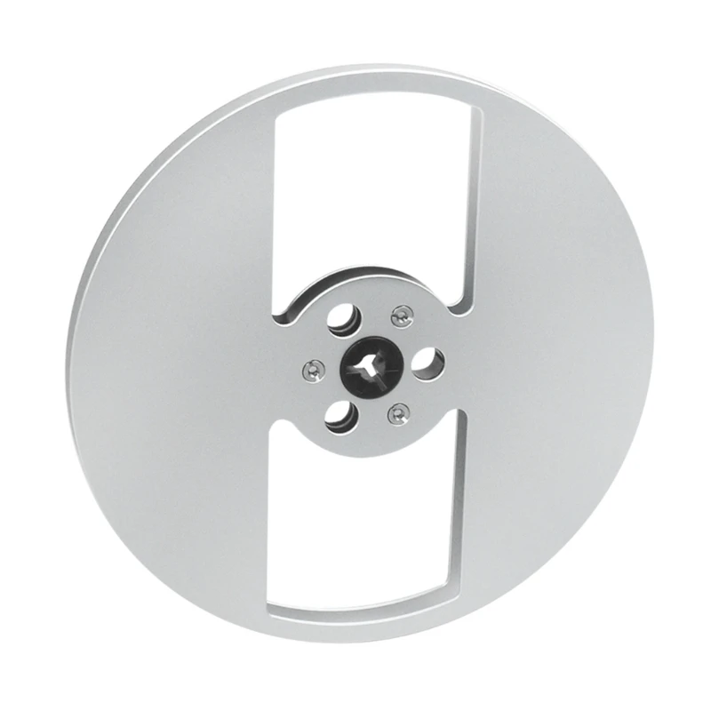 R91A Пустая катушка из алюминиевого сплава 1/4 дюйма, 7 дюймов для катушечных магнитофонов, съемная катушка с 2 отверстиями для