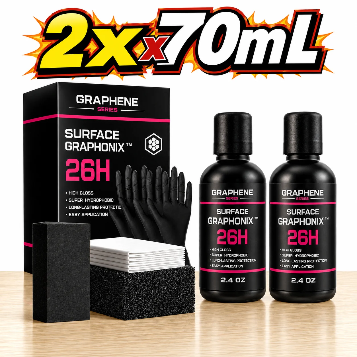 Graphene Nano Ceramic Coating Spray Car Hydrophobic Auto Body Shine Armor Wax Crystal Plating Quick Nano-Coating Paint Cleaner
