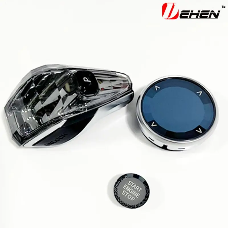 Crystal 3-Piece Shift Knob for BMW X3 X4 X5 X6 X3 1234567 GT series F10 F11 F20 F22 F30 F31 F36 G30 G20 G02 G11 Car Accessories