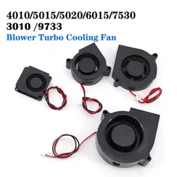 3010 4020 4010 5015 6015 7530 9733 Blower Turbo Cooling Fan Brushless DC 5V 12V 24V 4cm 5cm 6cm 7cm for 3D Printer 2Pin  Cooler