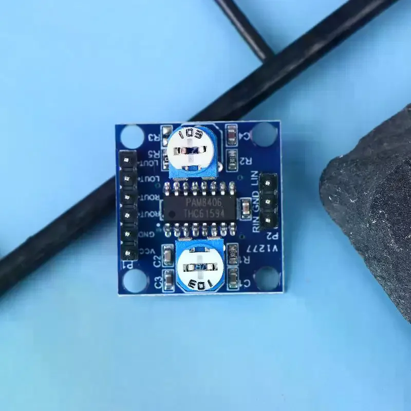 1/3Pcs 5Wx2 PAM8406 Digital Amplifier Module Board D Amplifier Board Stereo Audio Module With Volume Potentiometer