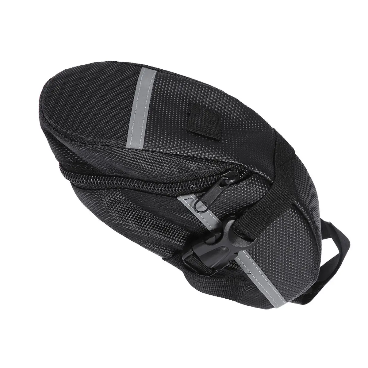 

Комплект из 2 водонепроницаемых нейлоновых сумок для велосипеда: задняя сумка на седло и сумка для инструментов с отражающими полосами, черные, для активного отдыха