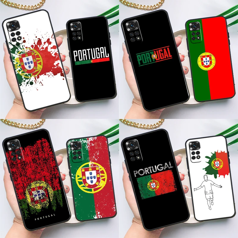 Portugal National Flag Case For Xiaomi Redmi Note 8 9 10 11 12 Pro 8T 9S 10S 11S Redmi 12C 9C 9T 10A 10C Cover