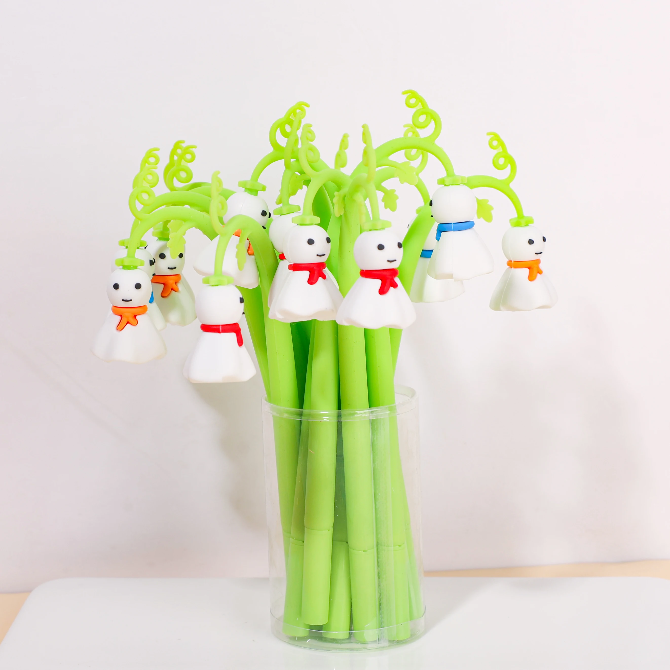 3Pcs Halloween Ghost All Saints' Day Goblin Rubber Silicone Gel Pens Funny School Stationery Children Student Gift
