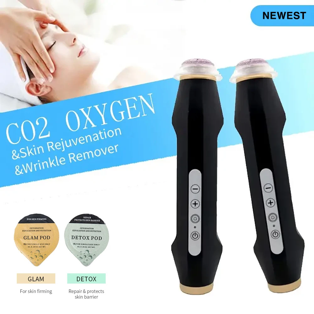 Handheld CO2 Oxygen Bubble Machine Kit Oxygeneo Pen For Skin Rejuvenation Firming and Exfoliating