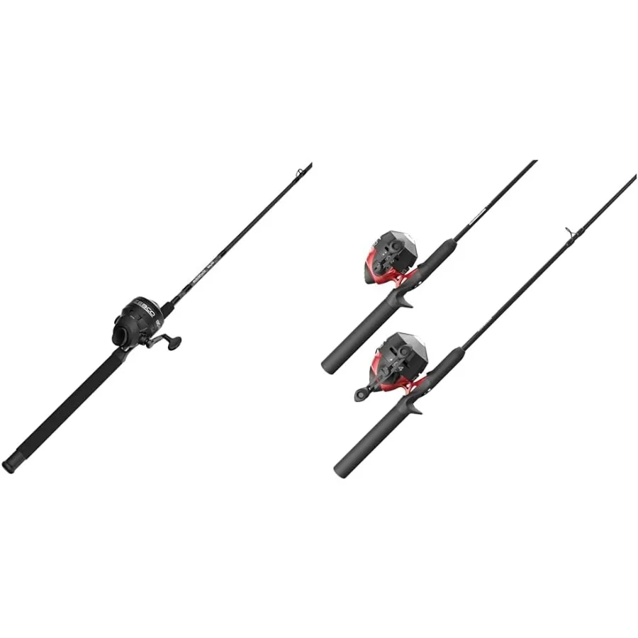 

Комбинированная катушка Spincast и удочка, 7 футов, прочная удочка ZGlass с удлиненной ручкой из ЭВА, зыбучая установка, антиреверс с B