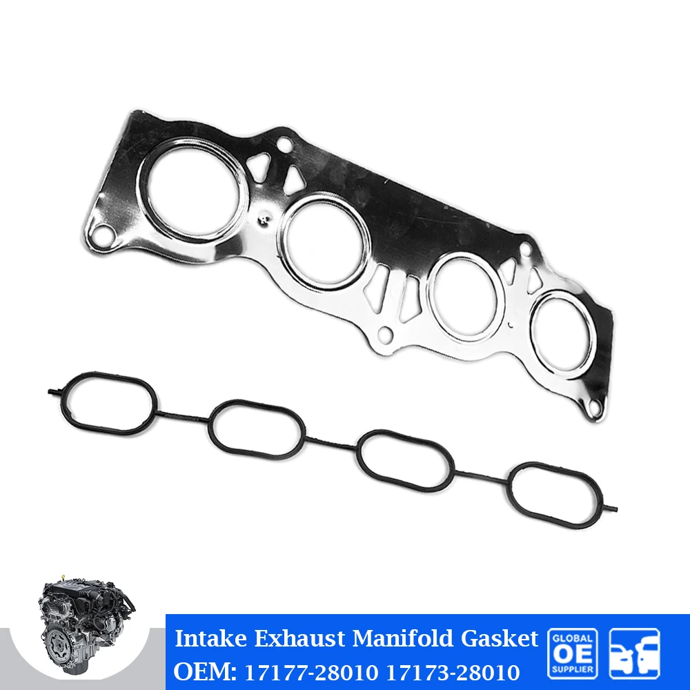 

Прокладка впускного выпускного коллектора для Toyota 1AZFE 2AZFE Camry Lexus RAV4 2.4L, аксессуары для двигателя автомобиля 17177-28010 17173-28010, авто