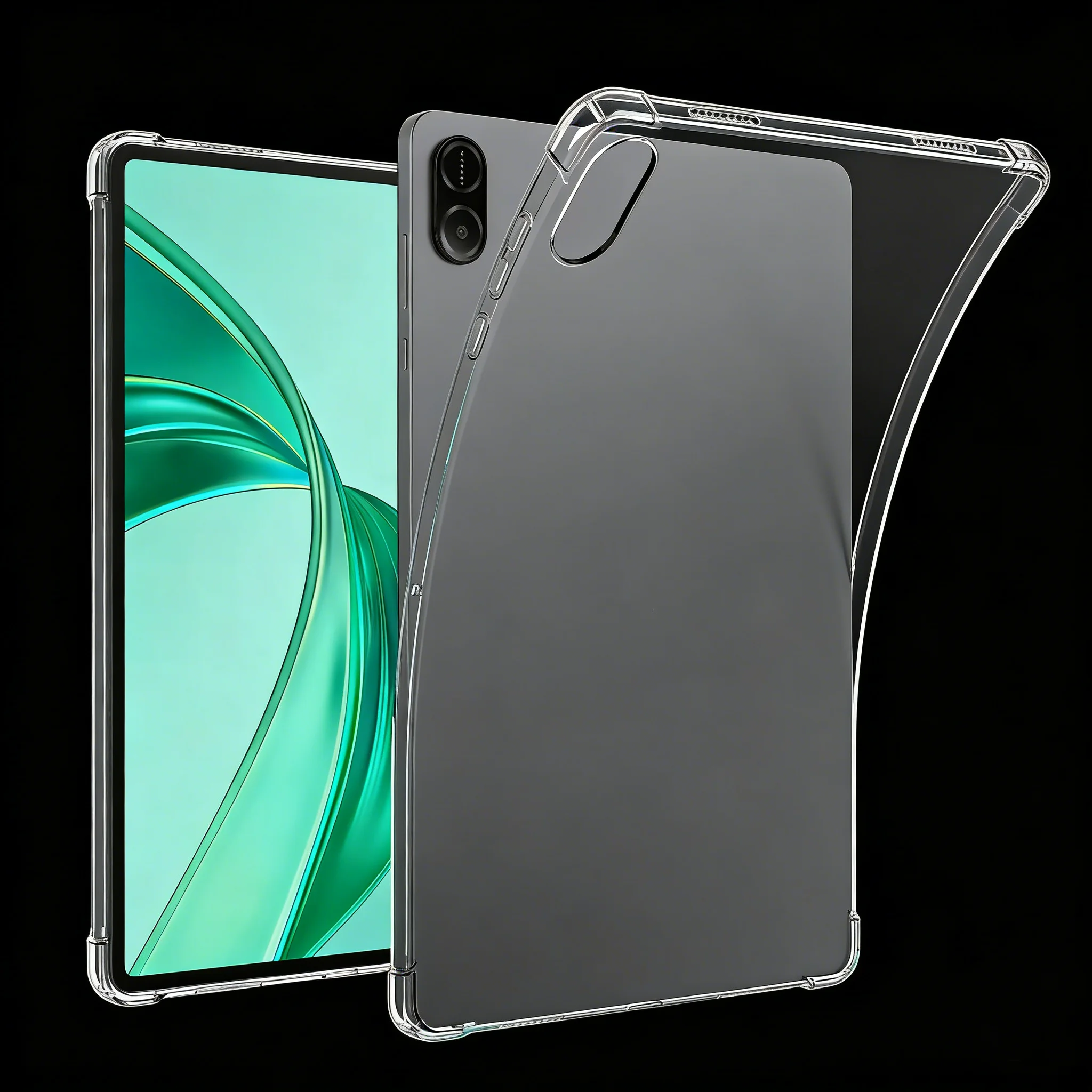 Für Huawei HONOR Pad X8a 11 Zoll 2024 Hülle Transparente Airbag-Schutzhülle Weiche TPU-Schutzhülle Stoßfest Capa Fundas Schale für Honor Pad X8A