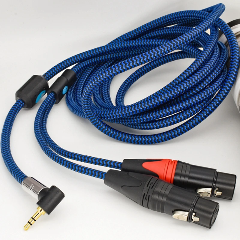 Audio Cable 3.5 Mini Jack to Dual XLR Female for Car Headphone AMP Hifi 3.5mm to Regular 3-Pin XLR Shielding Cable 1M 2M 3M 5M