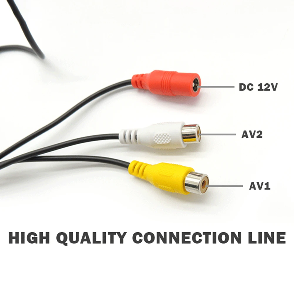 4,3 Zoll Rückansicht-Display-Monitor, sicheres Parken, Rückfahr-TFT-LCD-Farbdisplay, Monitor, schwarz, unterstützt Autokamera