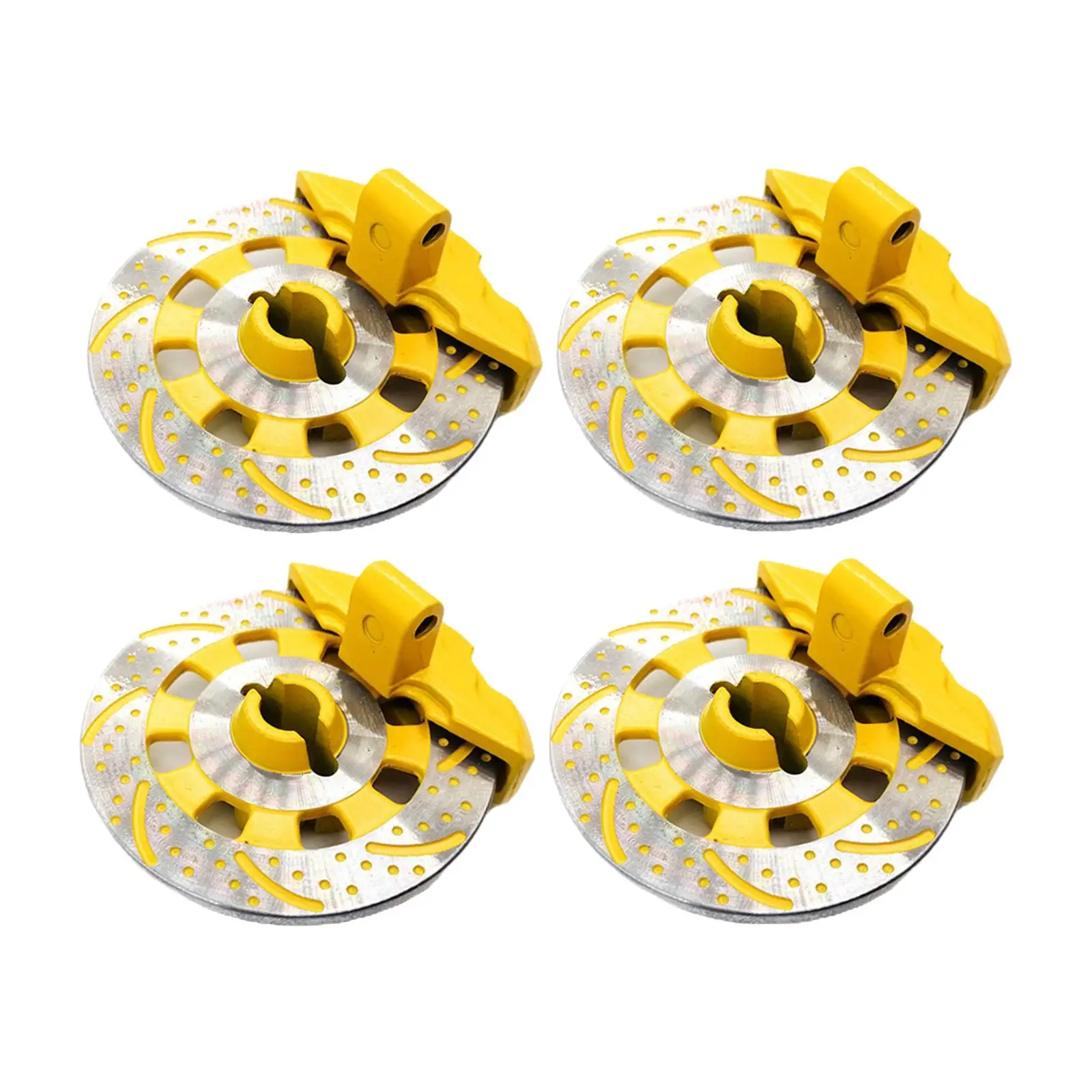 RC Brake Disc with Caliper High Strength Metal Brake Disc Compatible with UDR 1/7 RC Model Car Upgrade Parts