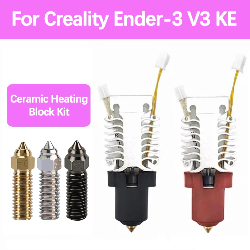 300°C Updated Hotend with Heat Sink For Creality Ender 3 V3 KE Ceramic Heating Head Kit K1 Print Head For Creality K1/K1 MAX