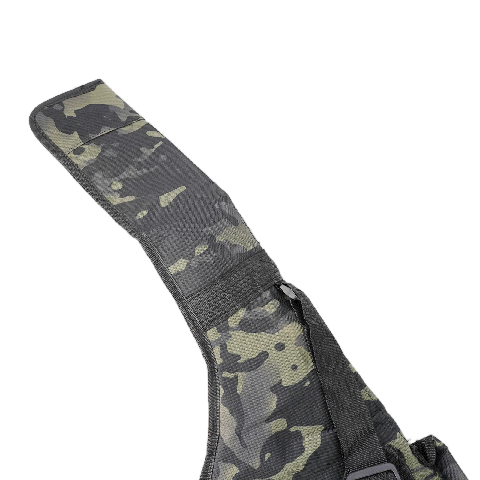 Water-Resistant Folding Fishing Rod Carry Bag with Adjustable Straps and Spacious Layout for Multiple Tackle Items