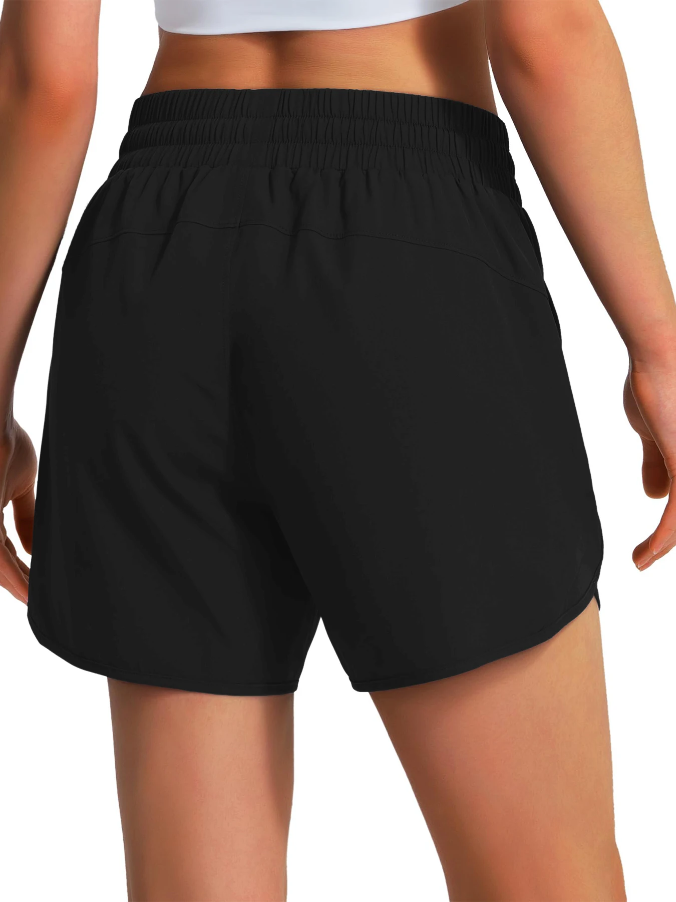 Nuovi pantaloncini da corsa sportivi per abbigliamento sportivo casual da donna, pantaloncini fitness leggeri ad asciugatura rapida con pantaloncini sportivi con cerniera