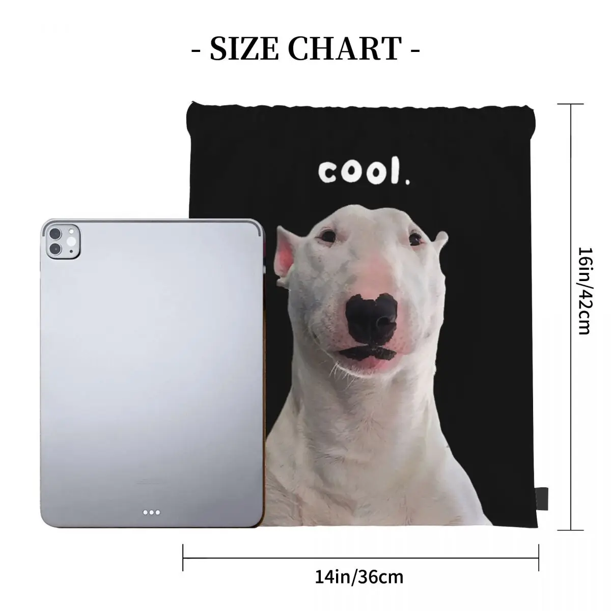 PupperNelson Cool. Backpacks Casual Portable Drawstring Bundle Pocket Sundries Bag Book Bags For Man Woman Students