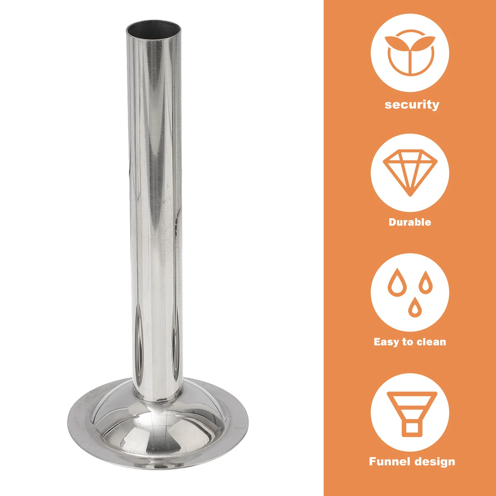 

3pcs Sausage Filler Tube Stainless Steel Meat Stuffing Tool For Sausage Making No Deformation Easy Clean Kitchen Bar