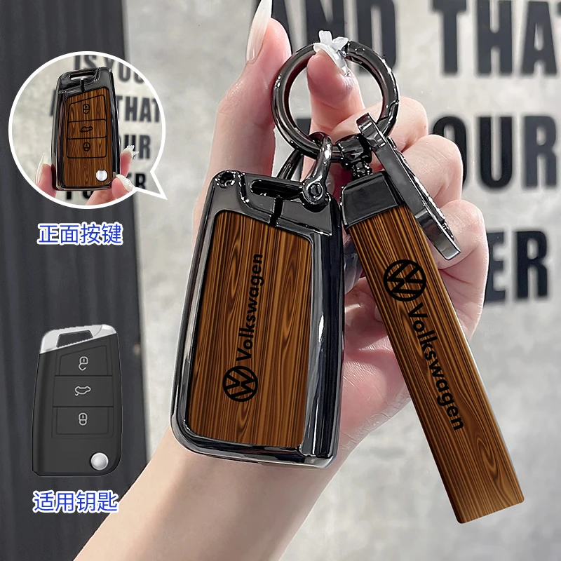 For VOLKSWAGEN VW Car Smart Remote Key Case Cover Holder Shell For VW Volkswagen Tiguan MK1 MK2 Magotan Passat B8 Polo Golf 5 6 view 3