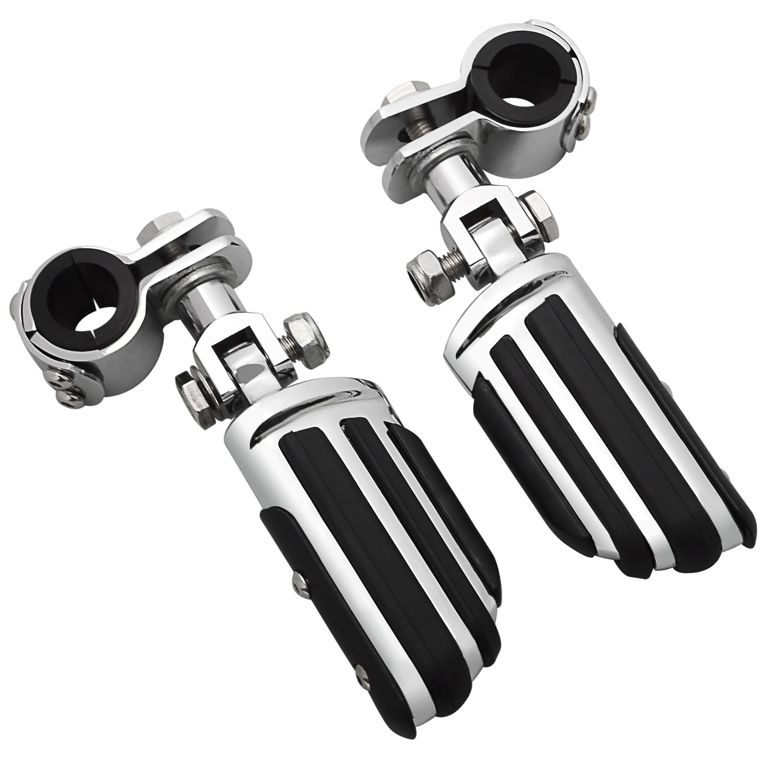 25-32mm Highway Foot Pegs Mount Clamp Motorcycles Footrest For Harley Davidson Yamaha Honda Fat Bob Street Glide Road King 84-24