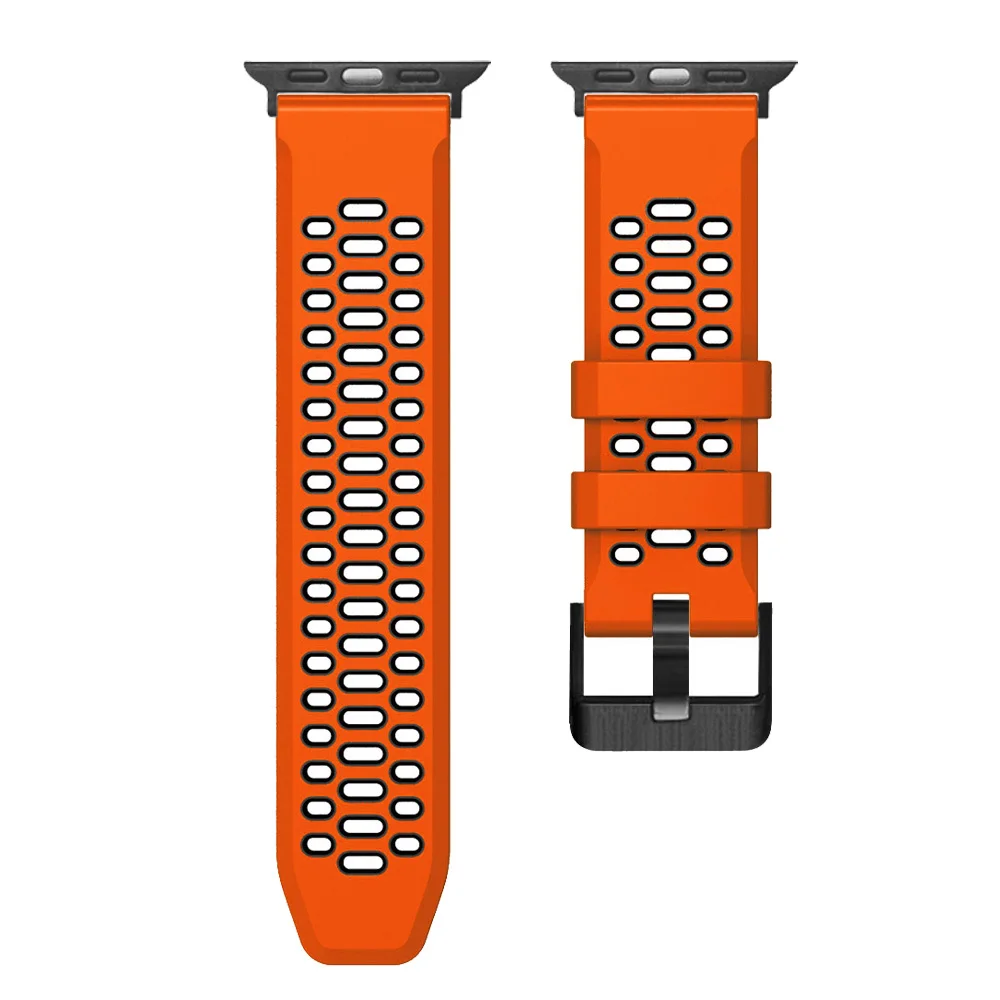 Sport Silikonarmband für Apple Watch Ultra 2 49 mm Armband Armband für Apple Watch Serie 9 8 7 SE 6 45 mm 44 mm 42 mm Zubehör – Detail 20