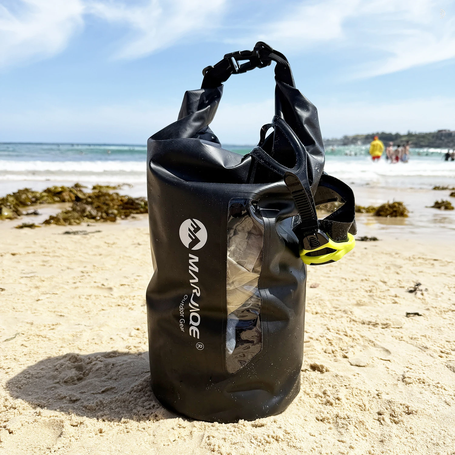 

20L Waterproof Dry Bags With Visible Window Floating Outdoor Dry Sack Backpack For Kayaking Boating Swimming Outdoor Sports Bag