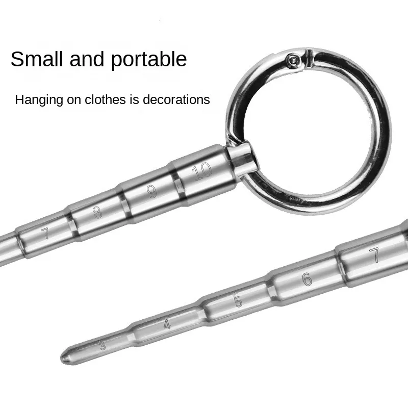 Progressive Stainless Steel Urethral Dilation Blocking Gradient Penis Plug Urethra Sounding Stimulator Mens Masturbator Toys