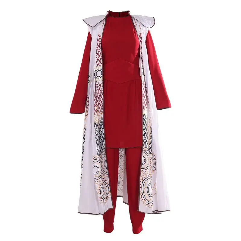 

Halloween Princess Leia Cosplay Costume Star Alderaan Leia Organa Solo Red Uniforms And Robes Women's Clothing Princess Costumes