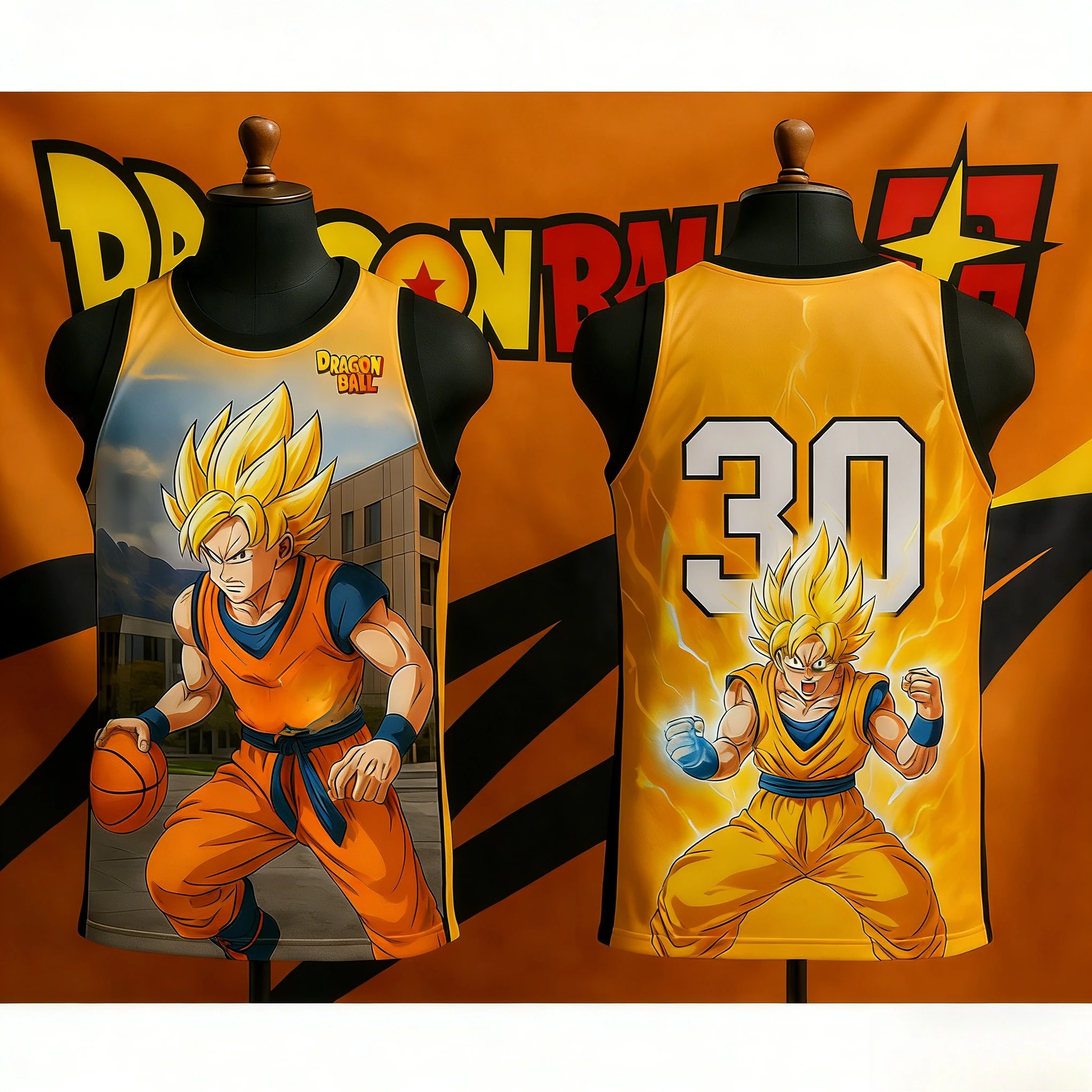 2026 Summer Dragon Ball Retro Sports Vest Oversized Fitness Goku Graphic Print Breathable Sweat-Wicking Unisex Streetwear