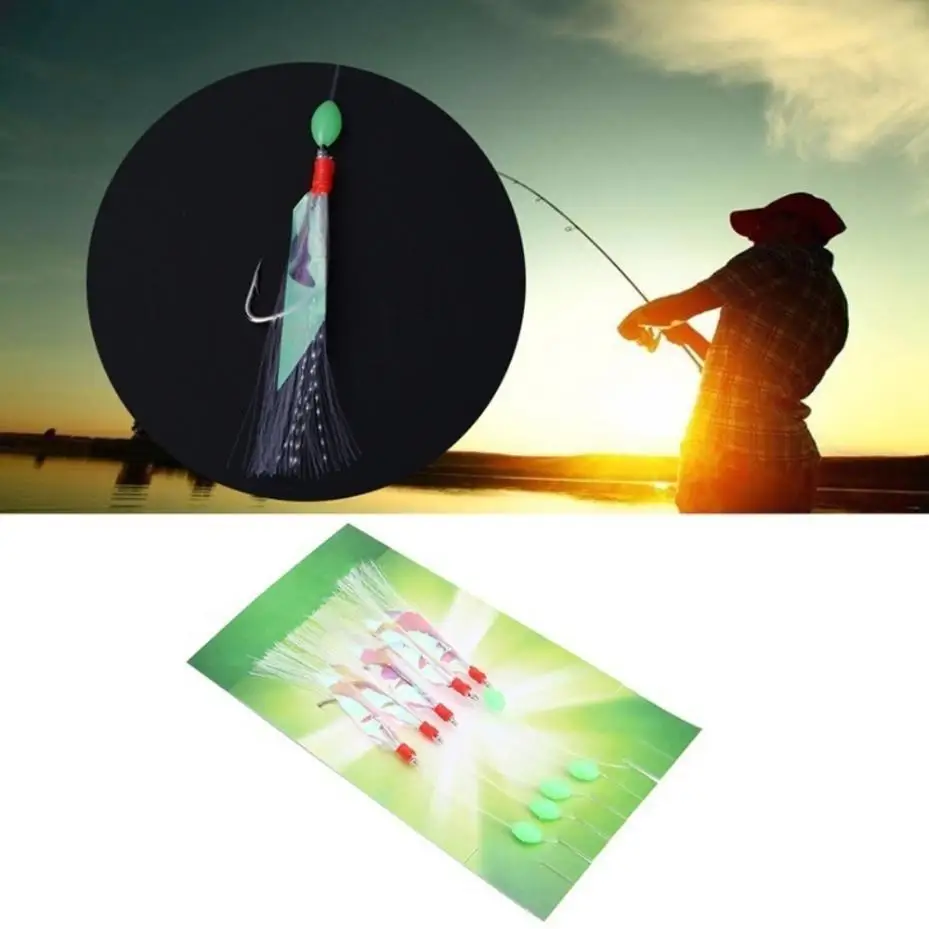 5 Pcs/Set Multi-Color Soft Silverskin Fishing Lure Set Imitation Fish Shrimp Bait With Crystal Barbed Hook For Variety Fish
