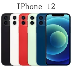 Apple-オリジナルのロック解除されたiPhone12,64GB, 128GB ROM, 6.1インチ,2532x1170,a14バイオニックチップ,12MPカメラ,Face ID