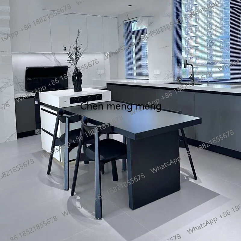 

Center Conference Designer Dining Table Wood Chairs Kitchen Nordic Dining Table Modern Luxury Mesas De Comedor Office Furniture