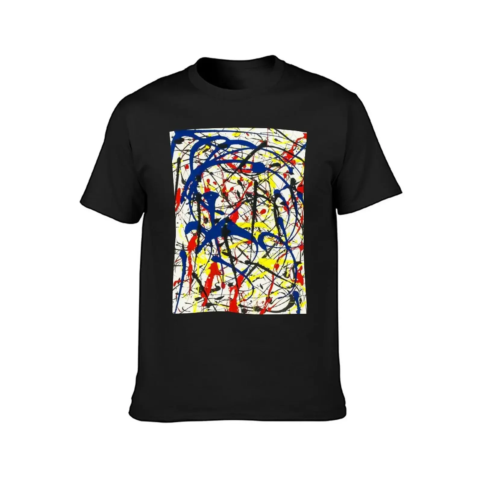 American-Abstract byJackson Pollock T-Shirt cute clothes graphic tee shirt t shirts for men cotton