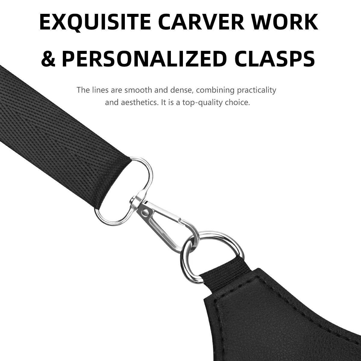 PU Leather Barber Scissor Waist Holster, Adjustable