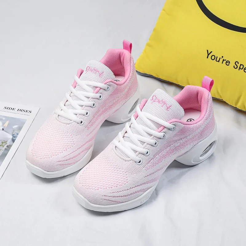 Women's Knit Dance Sneakers Air Cushion - alternate angle
